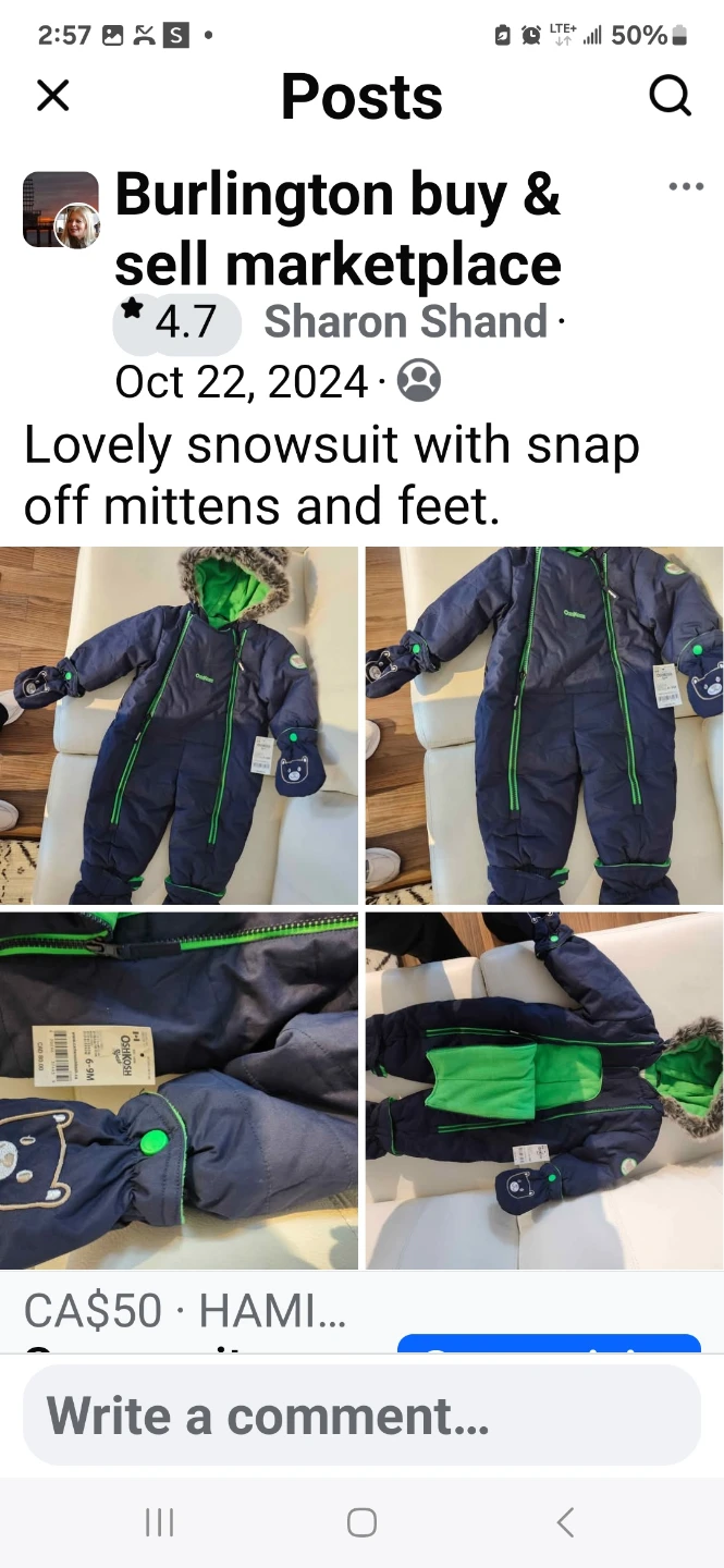 Oshkosh snow suit, brand new with tags - photo 5