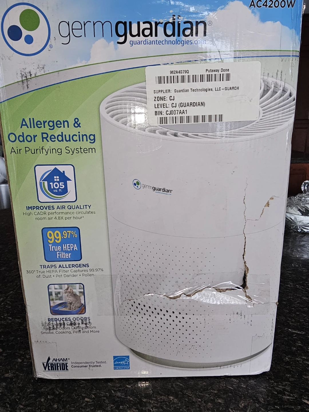 GermGuardian AC4200W Air Purifier - Like New!