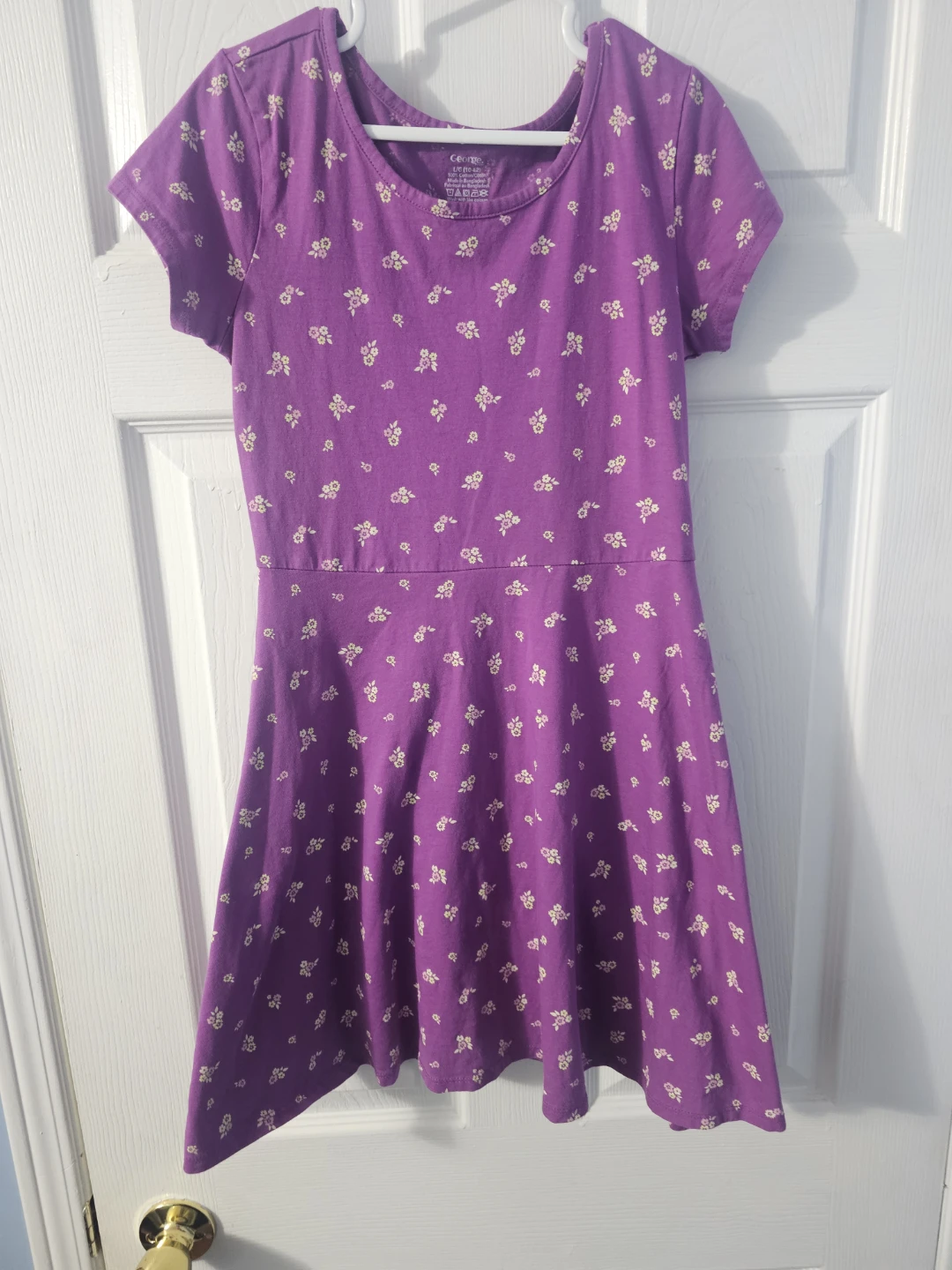 George Girls Purple Floral Dress