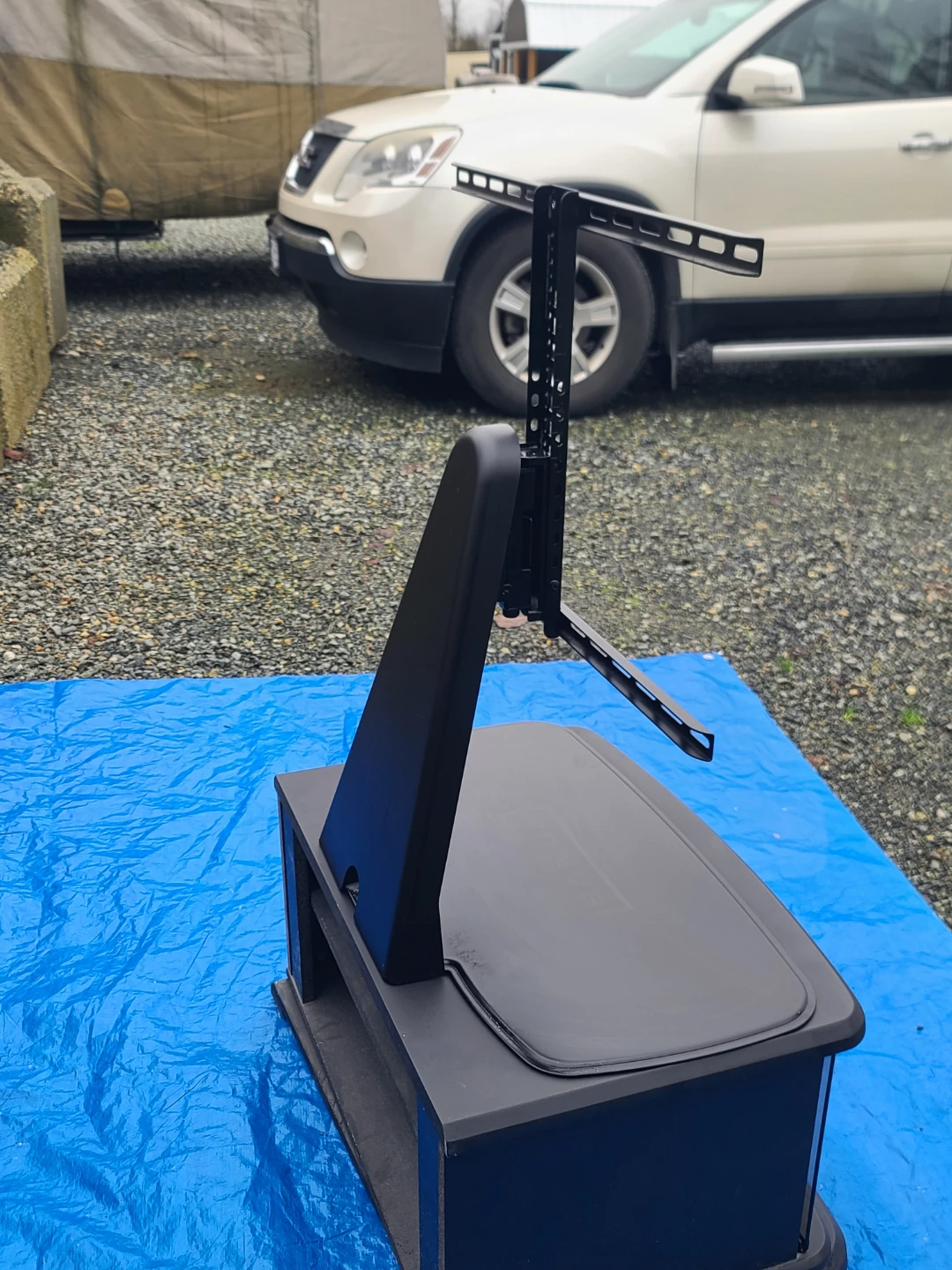 Black TV Stand with Mount - photo 3