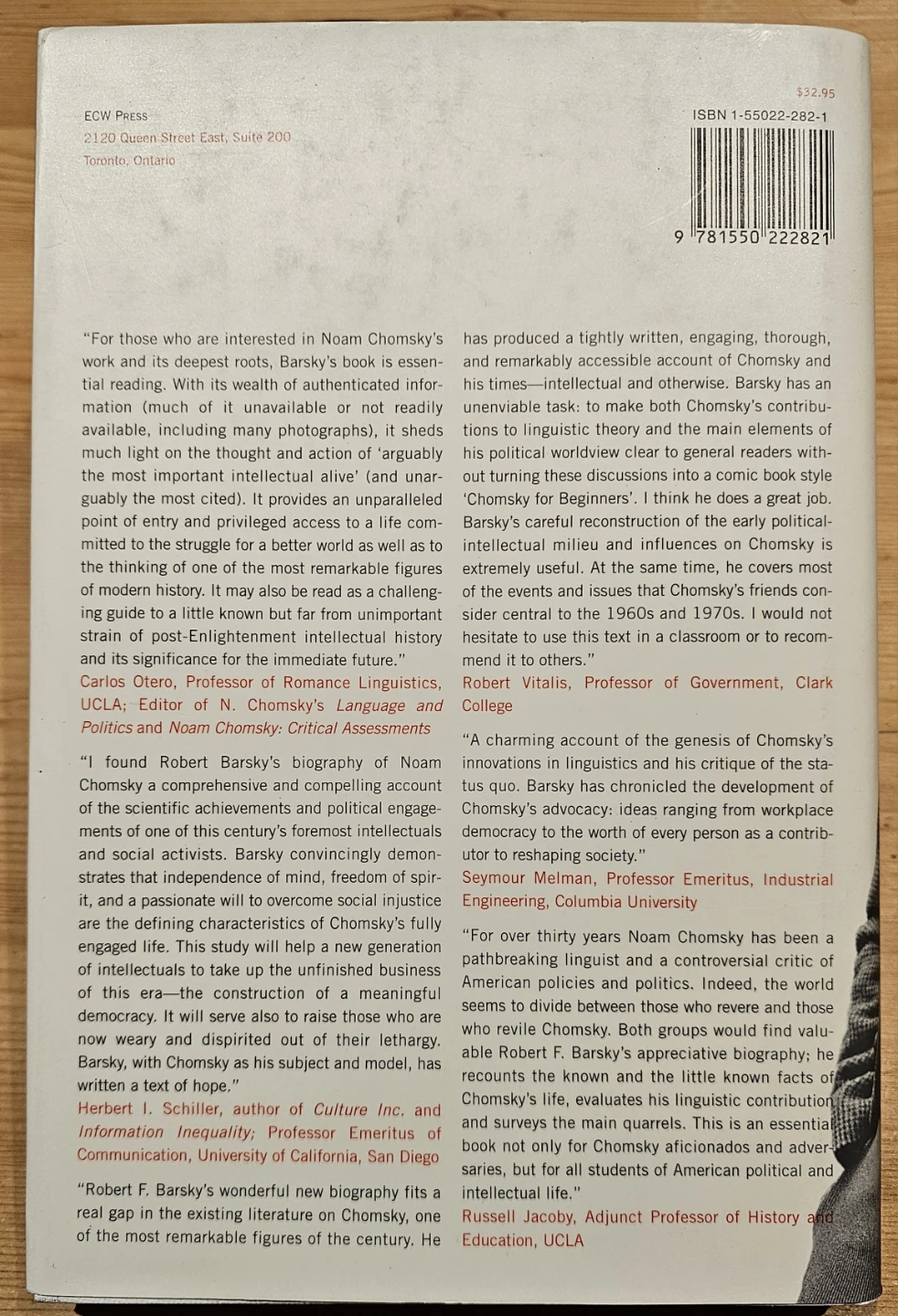 Noam Chomsky: A Life of Dissent by Robert F. Barsky Book - photo 2