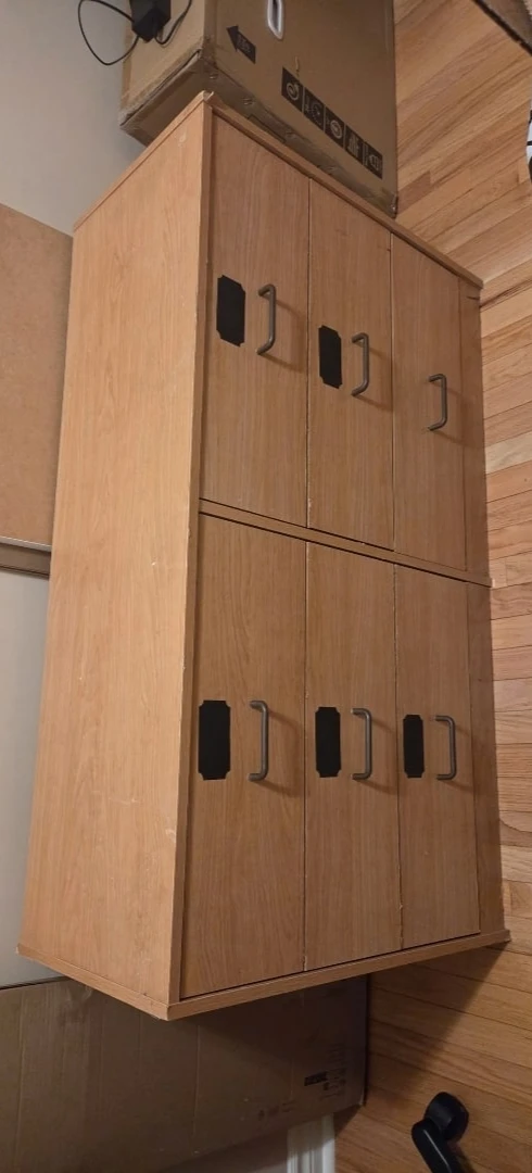 Wooden Cabinet with 6 Doors