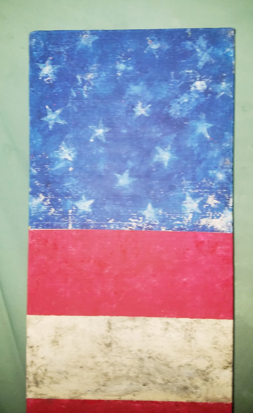 Original American Flag Themed Abstract Pop Art Painting - photo 2