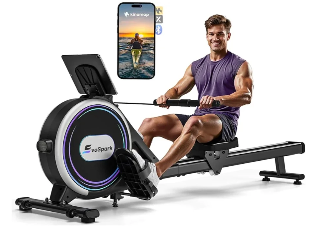 EvoSpark Rowing Machine with 32 Levels Magnetic Resistance