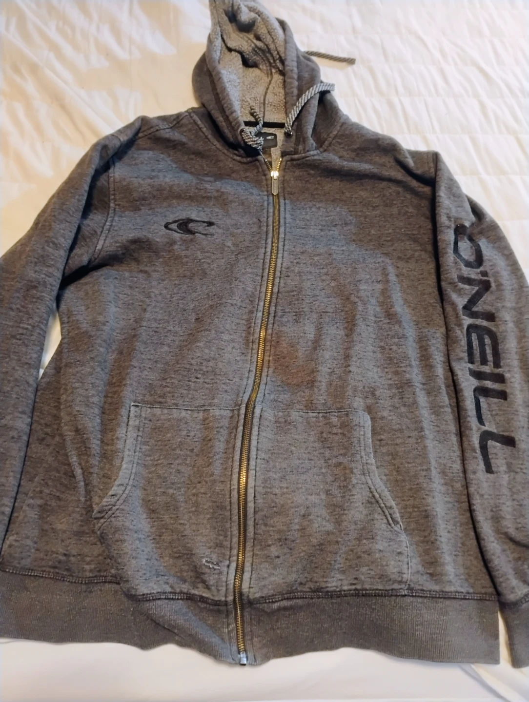 O'Neill Grey Zip-Up Hoodie