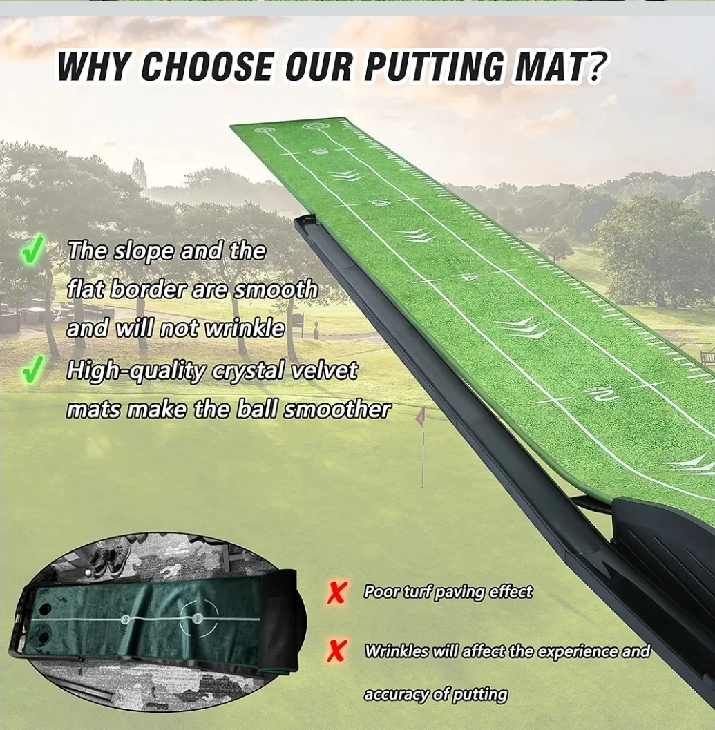 PGM Indoor Golf Putting Mat with Automatic Ball Return - photo 4