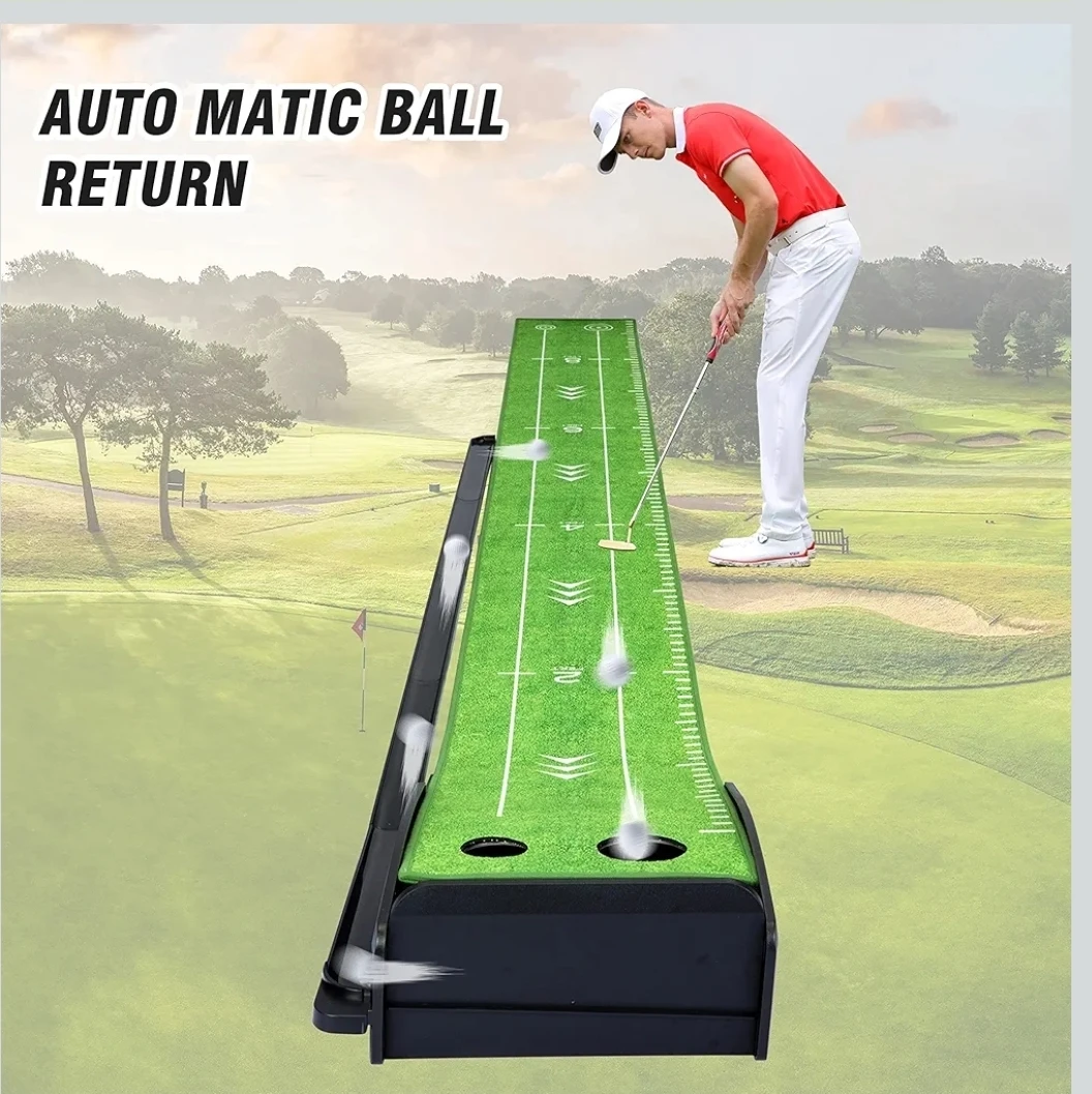 PGM Indoor Golf Putting Mat with Automatic Ball Return - photo 5