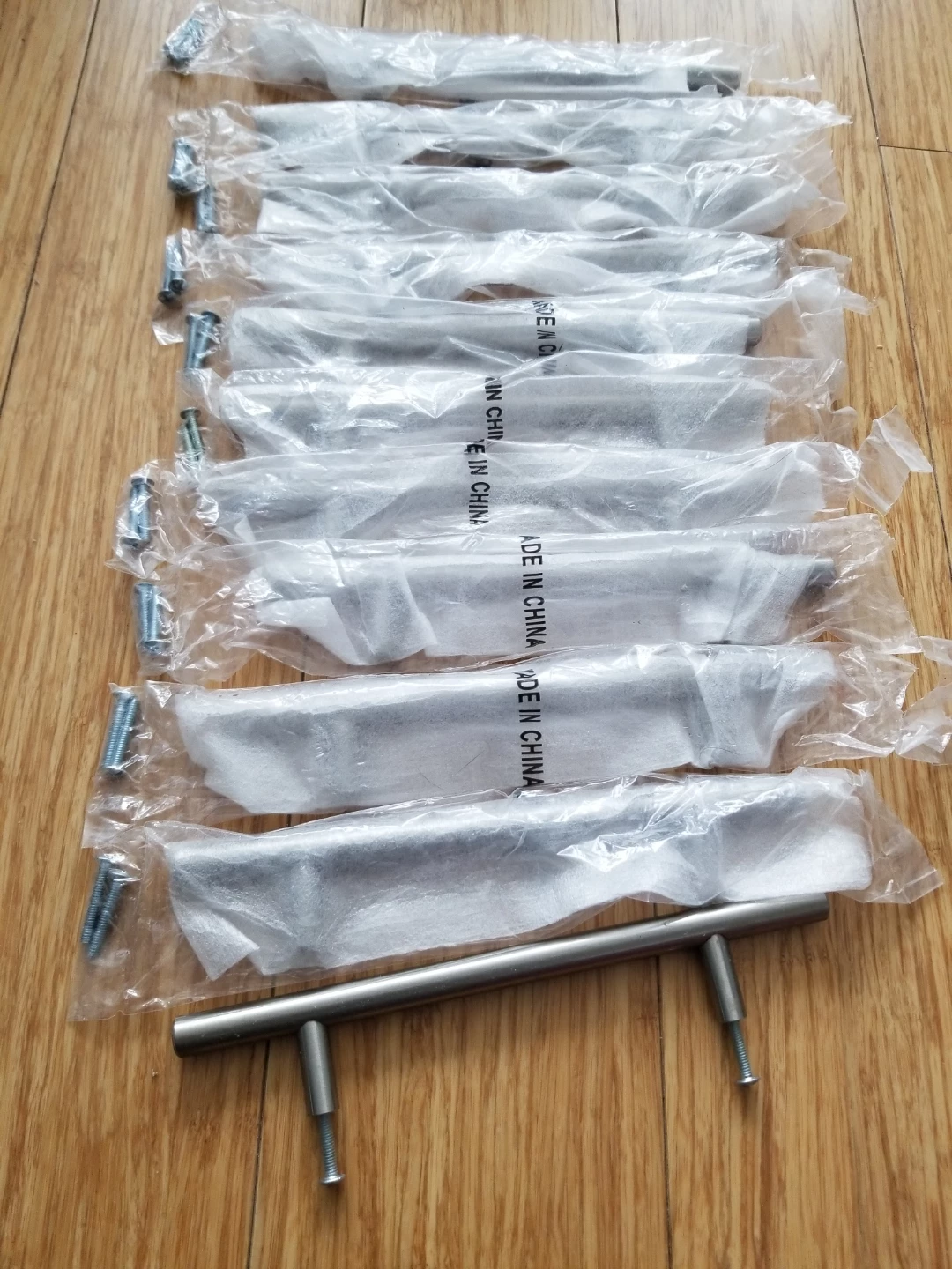 New Brushed Nickel Cabinet Handles (12) - photo 2