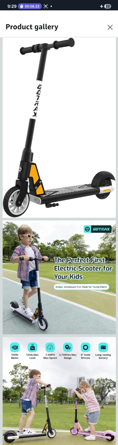Gotrax GKS Mini Electric Scooter - photo 4