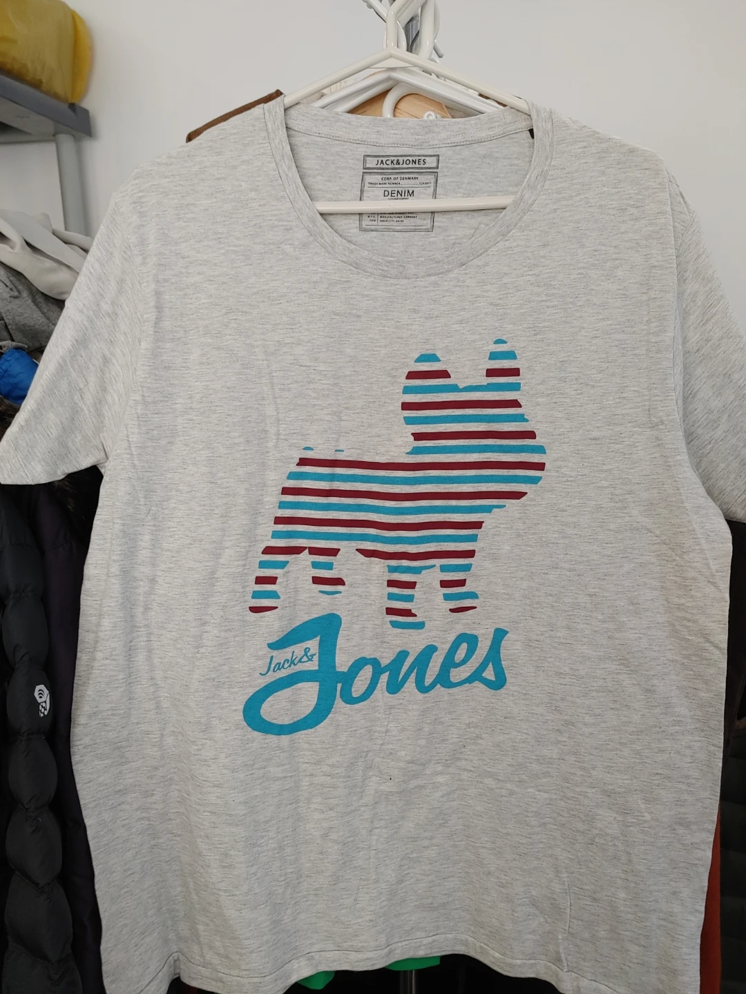 🧡BRAND NEW JACK & JONES BULLDOG T-SHIRT MENS SIZE XL