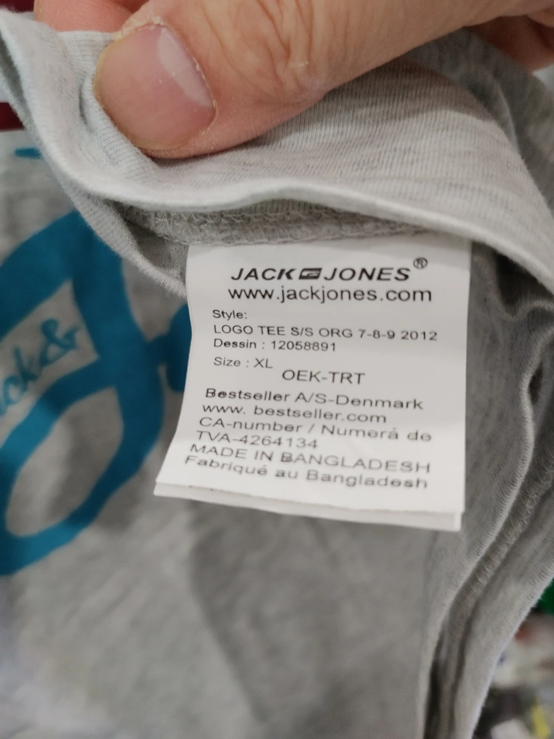 🧡BRAND NEW JACK & JONES BULLDOG T-SHIRT MENS SIZE XL - photo 2