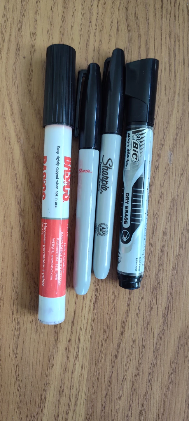 Basics, Sharpie, BIC Markers