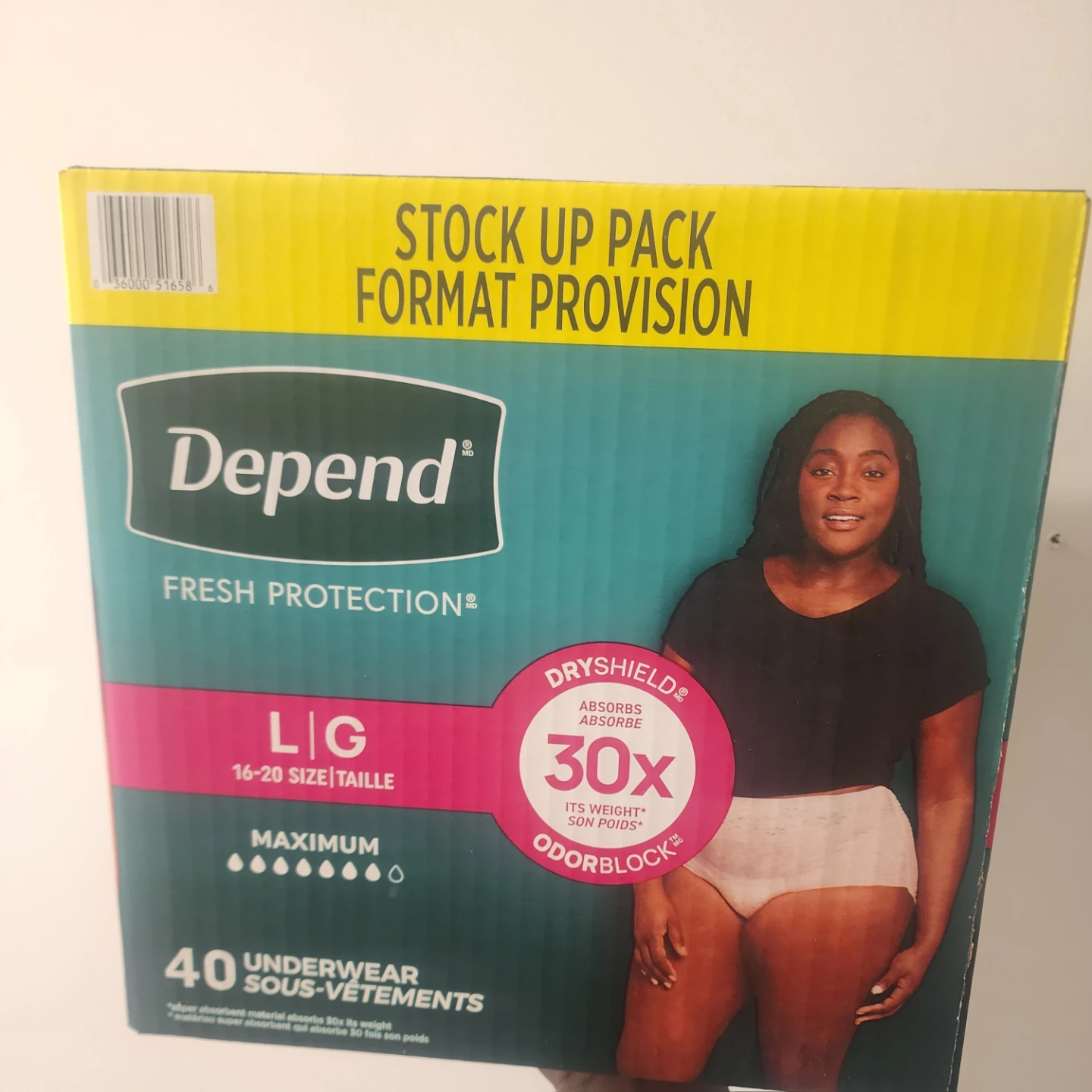 Depend Fresh Protection L/G Underwear (16-20)
