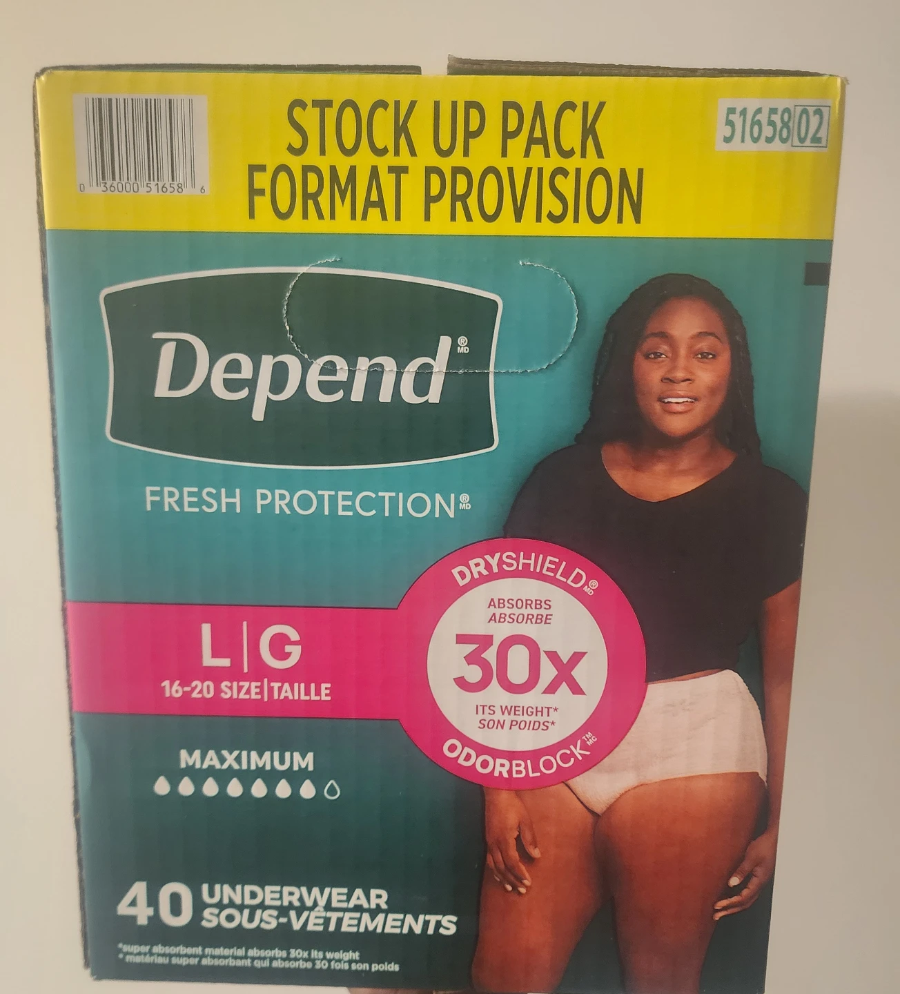 Depend Fresh Protection L/G Underwear (16-20) - photo 2