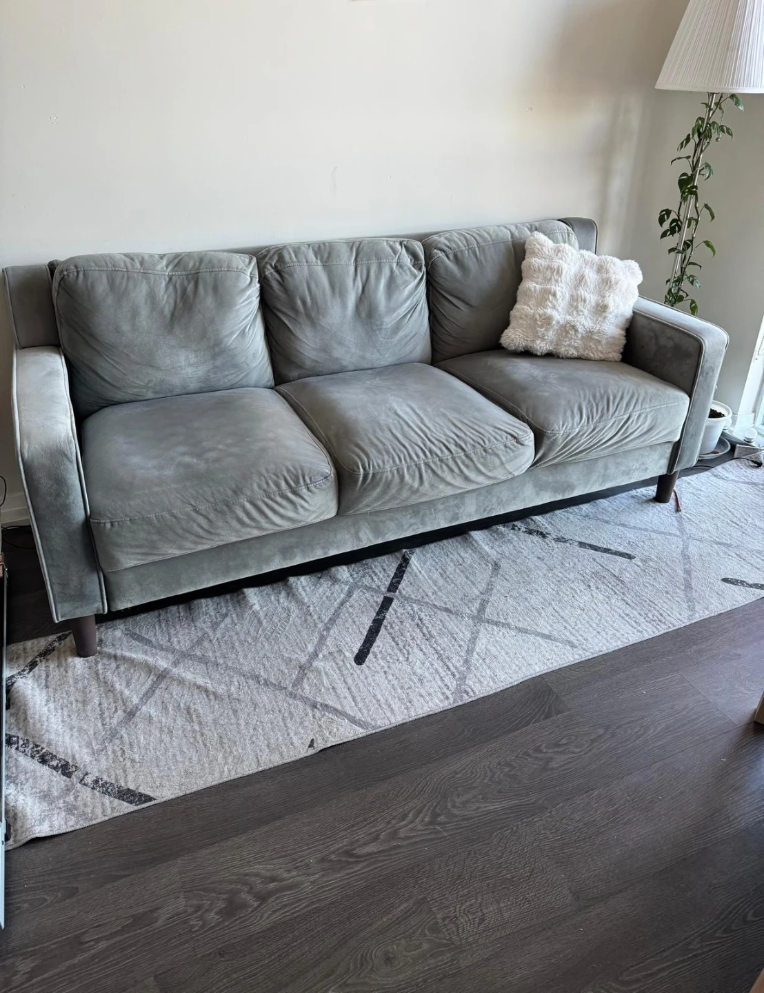 Grey 3-Seater Sofa - Wayfair
