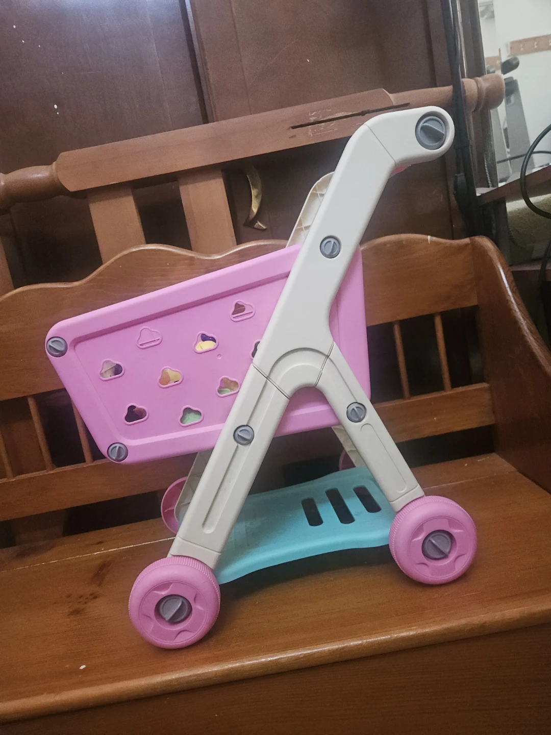 Kids Shopping Cart with Play Food
