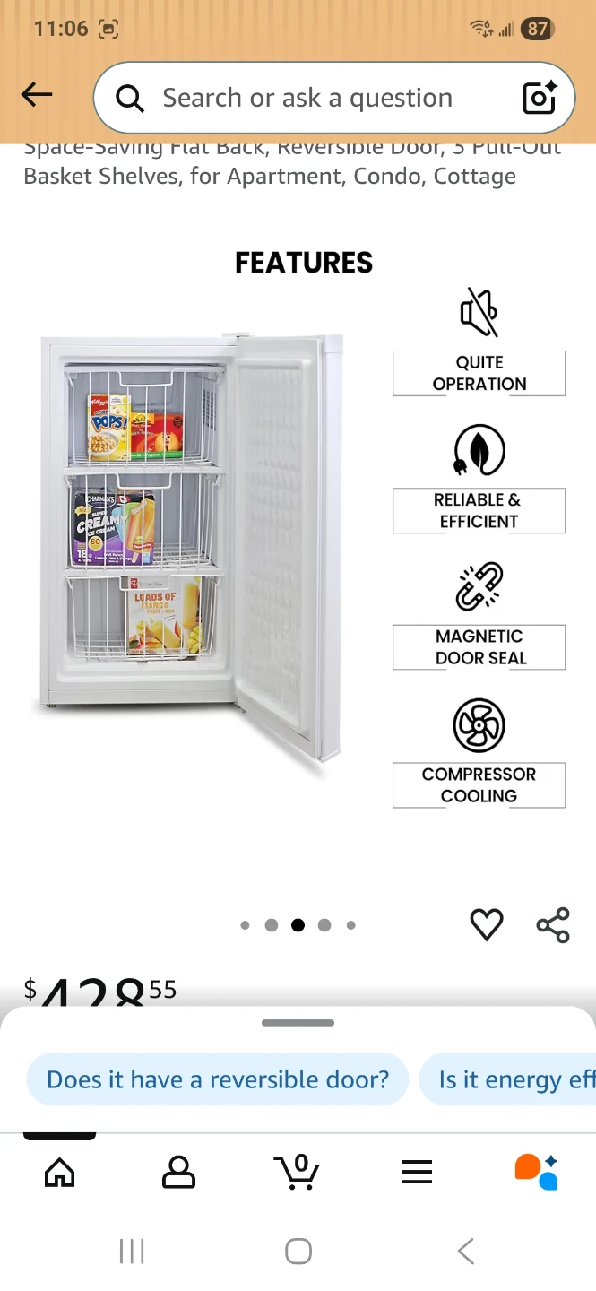 Koolatron 3.1 Cu. Ft. White Freezer - photo 3