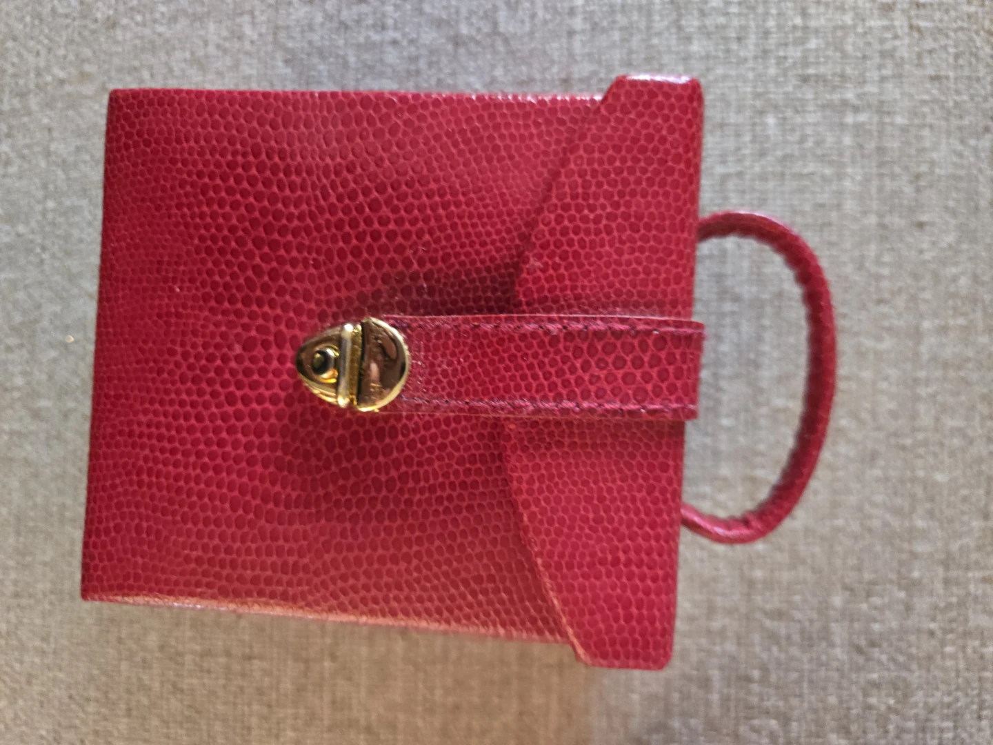 Red Travel Jewelry Case