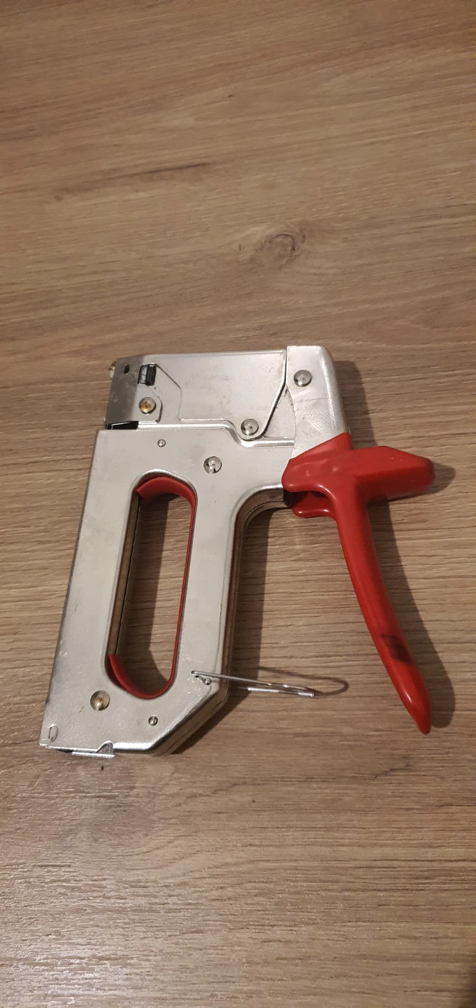 Silver Staple Gun with Red Handle - photo 3