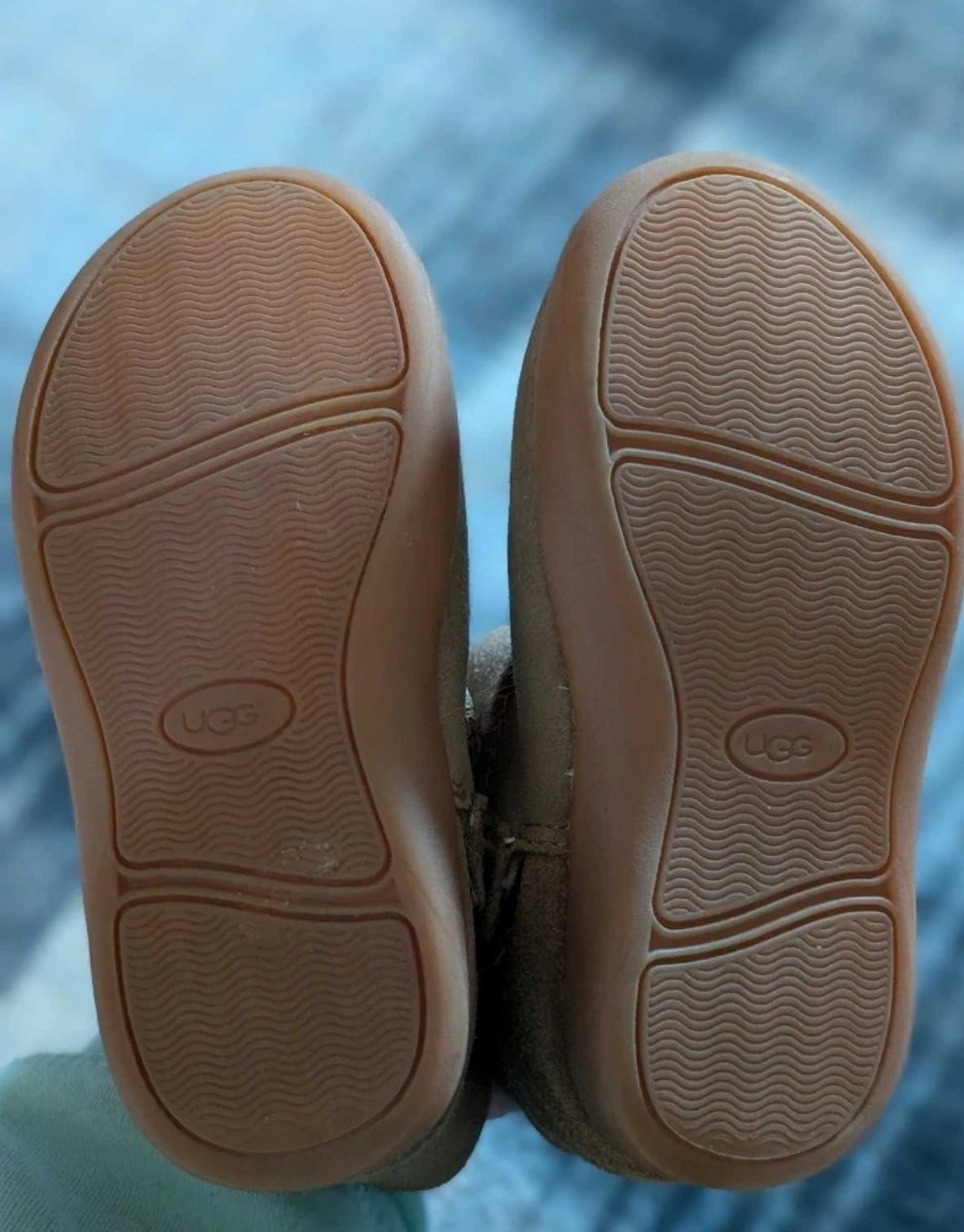 UGG Australia Brown Suede Sheepskin Lined Boots Toddler Size 7 - photo 3