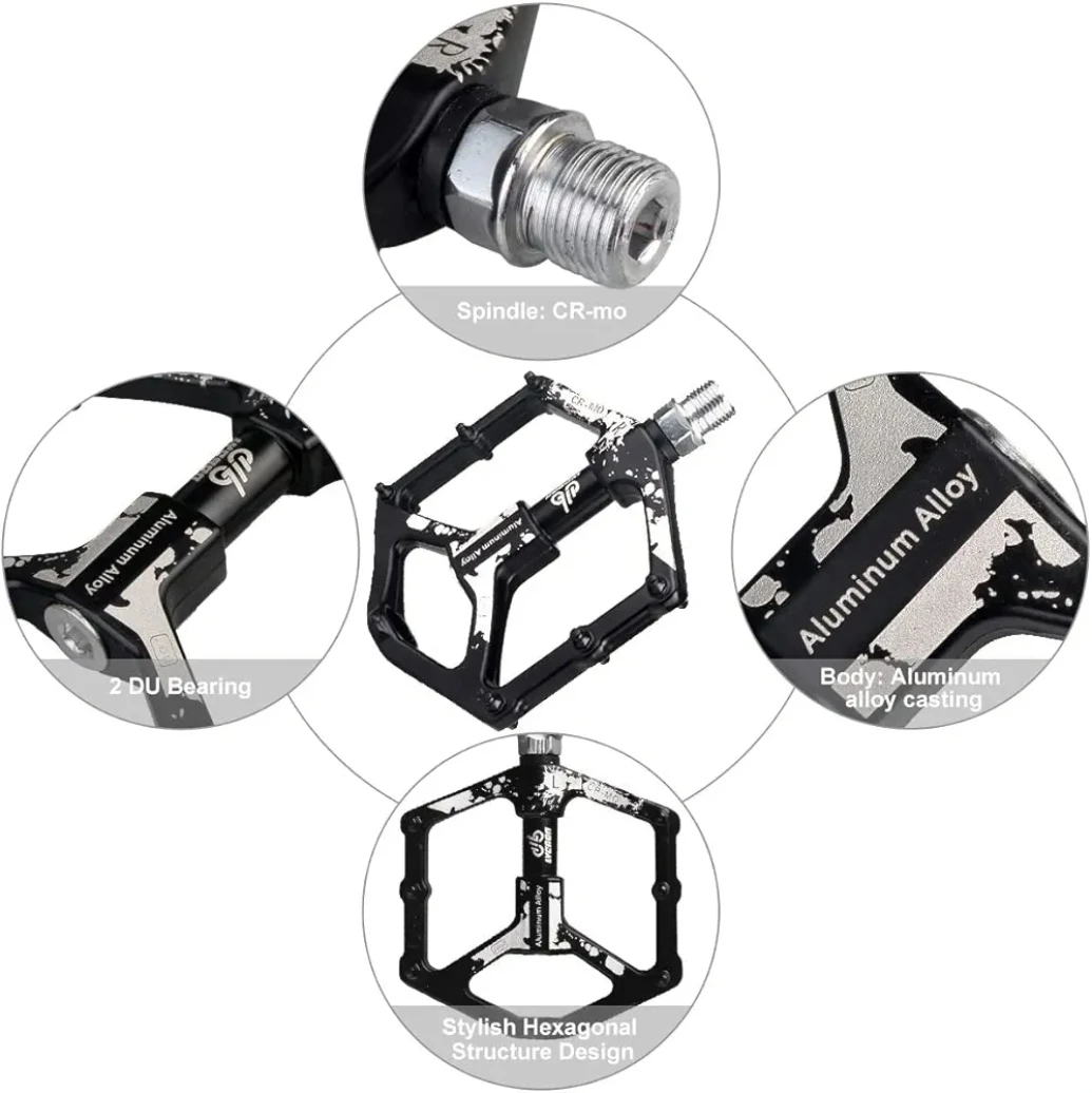 LYCAON Bike Bicycle Pedals - Lightweight - photo 4
