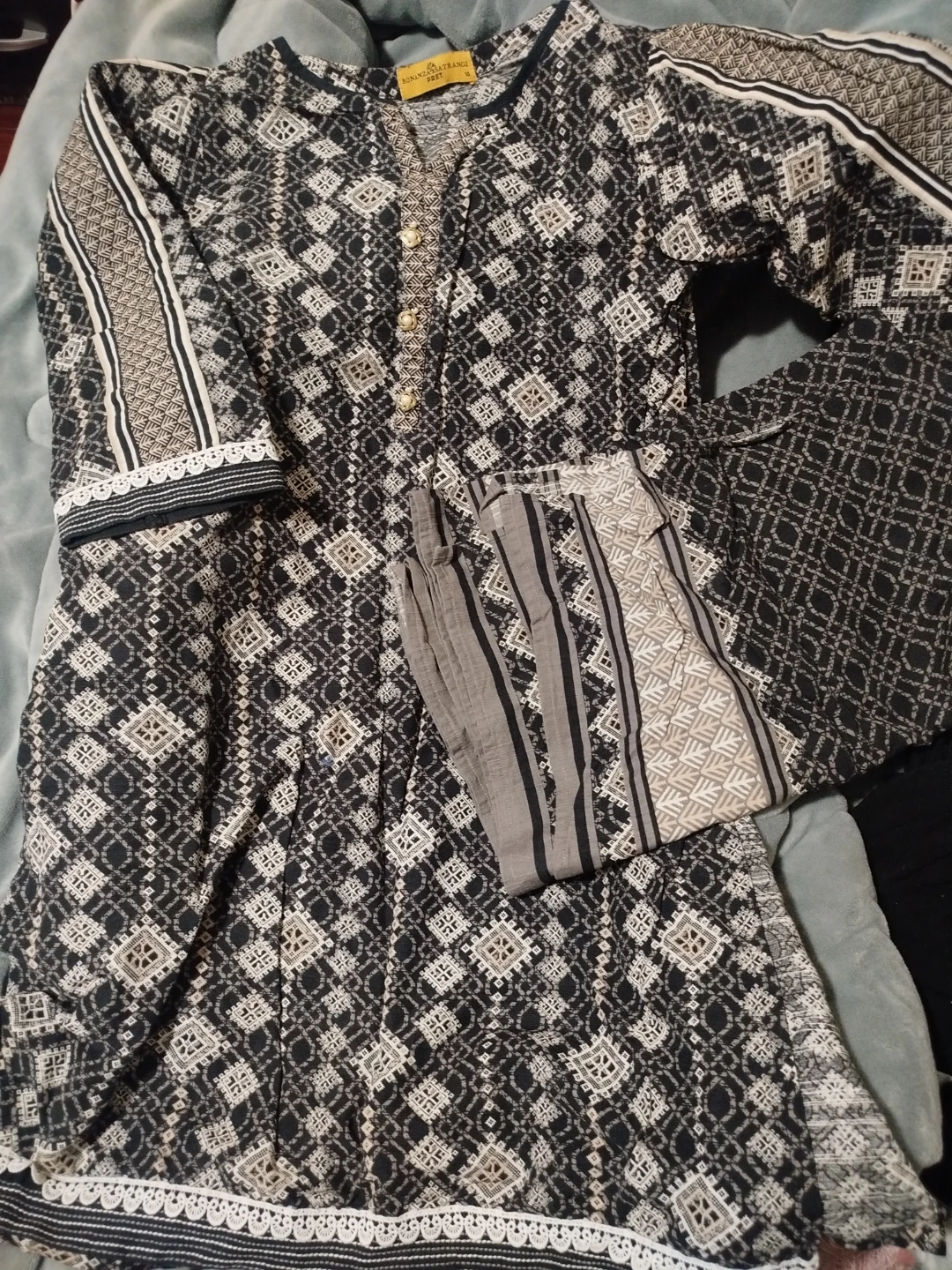 Bonanza Satrangi Pret Dress - Size 10 - photo 2