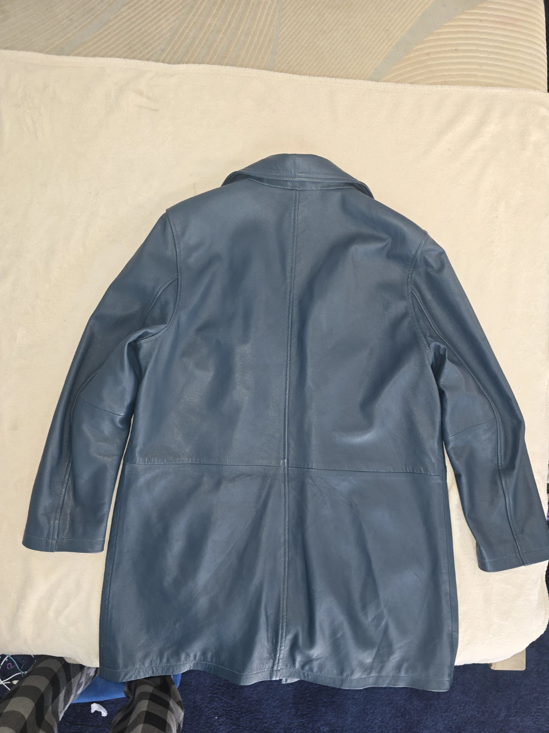 JLD New Leather Jacket - Blue, Size XL - photo 4