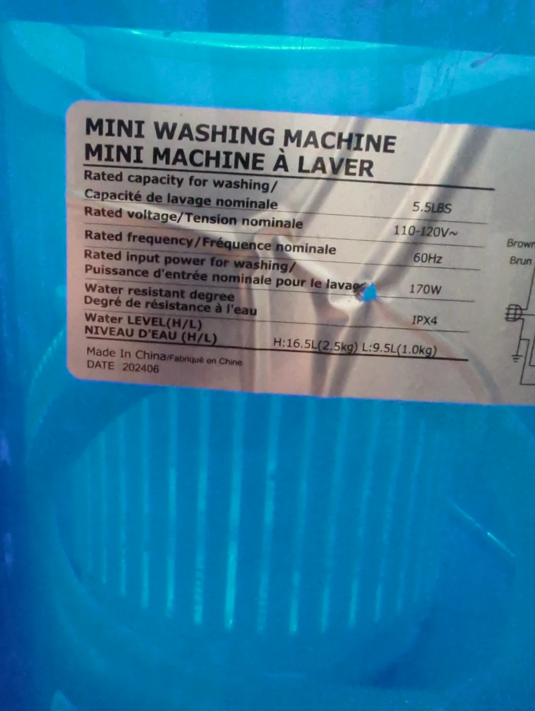 Mini Washing Machine - 5.5LBS Capacity - photo 5