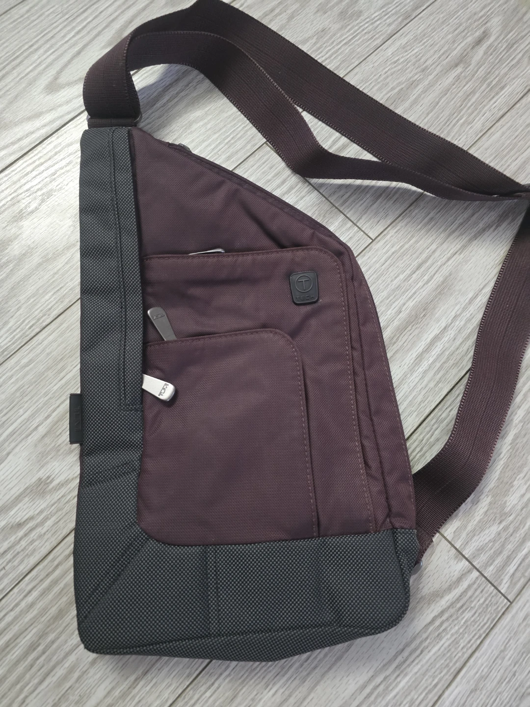 Tumi Essential Gear Purple Sling Bag
