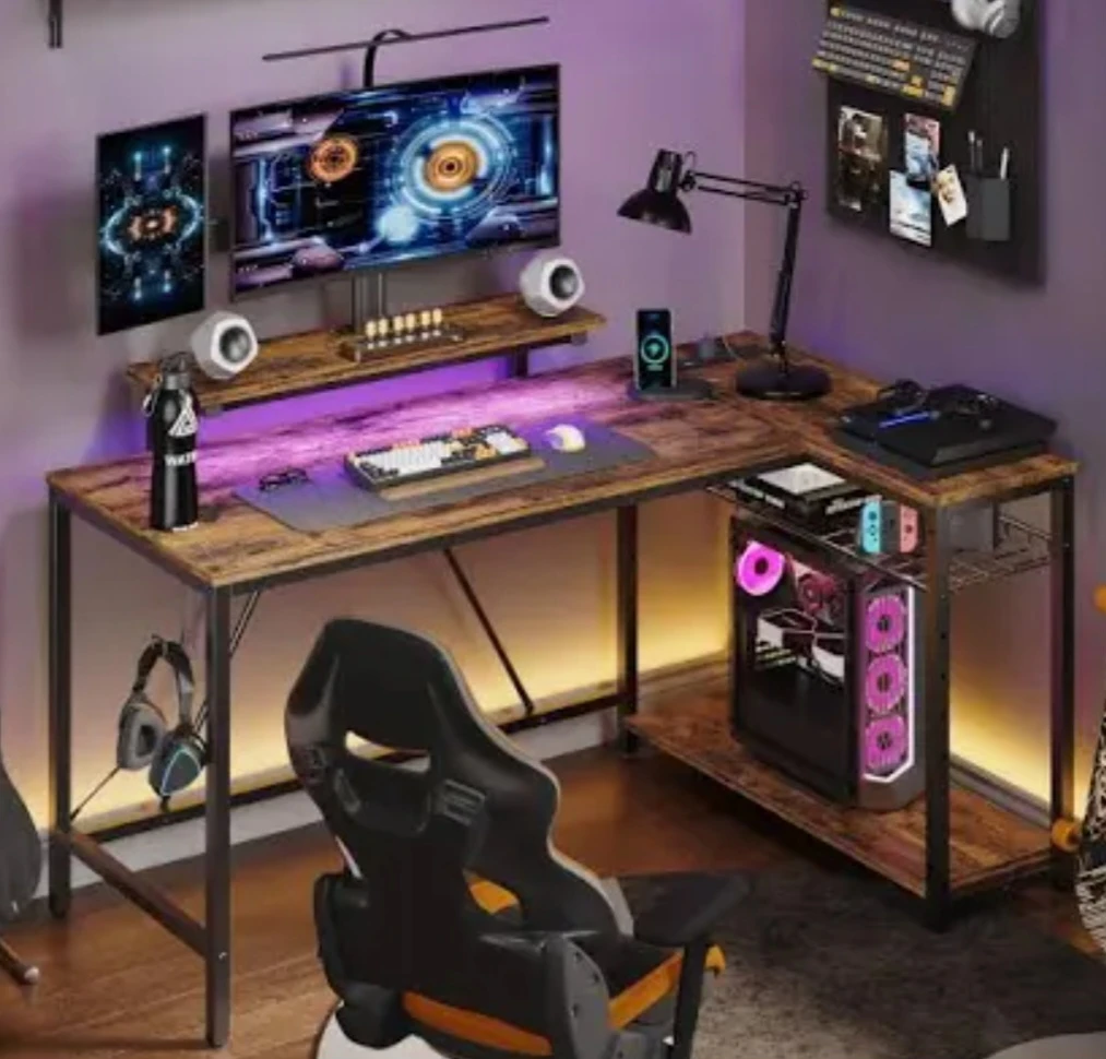 Bestier L-Shaped Gaming Desk - photo 3