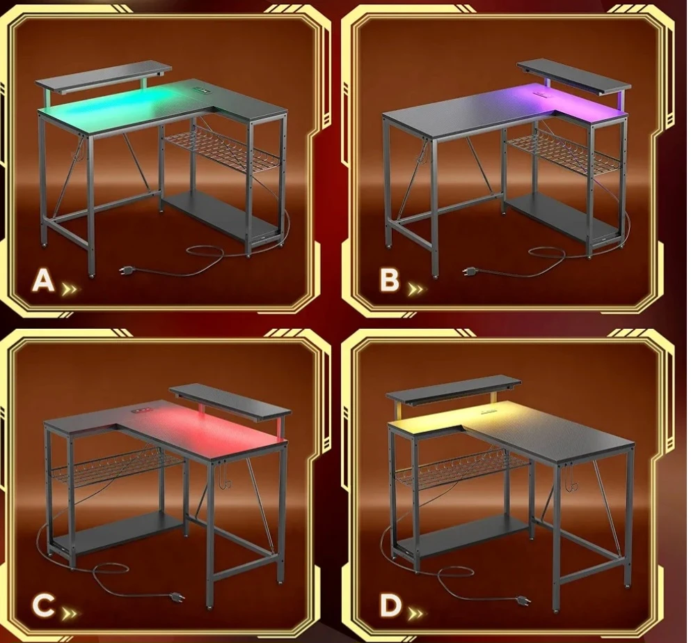 Bestier L-Shaped Gaming Desk - photo 5