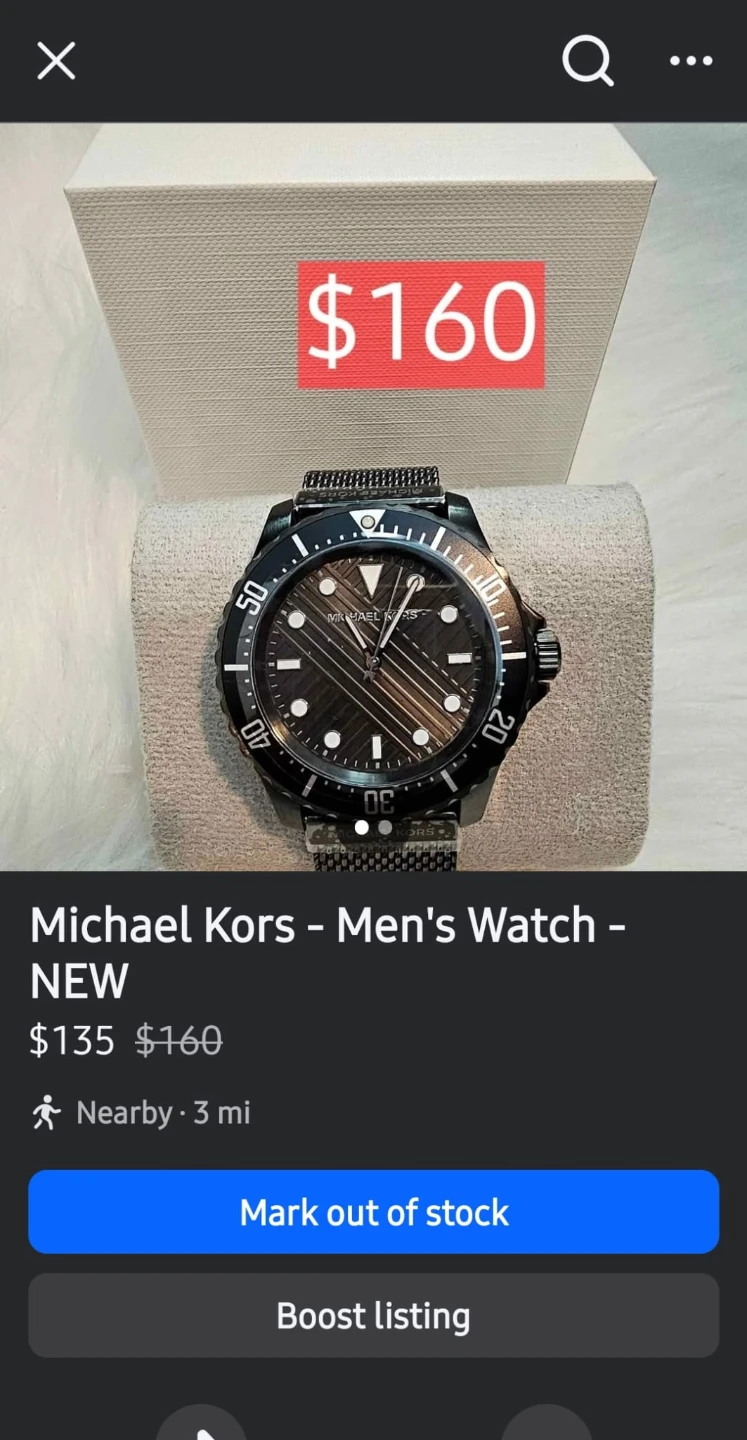 Michael Kors Men's Watch - NEW