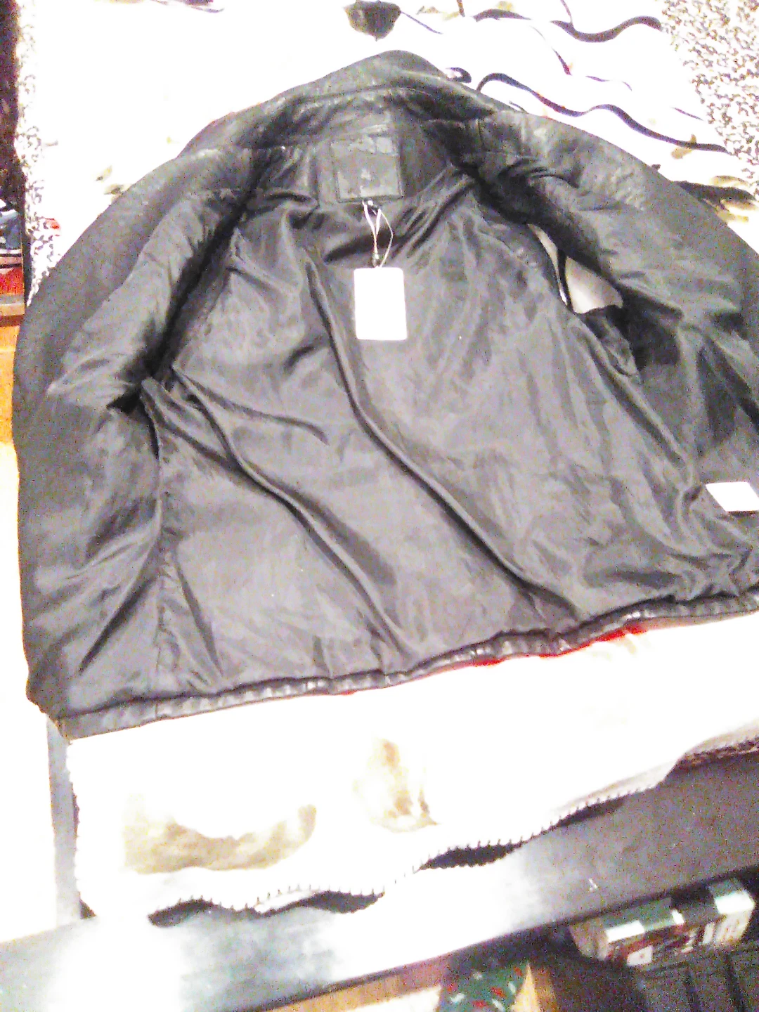 Black Faux Leather Vest - Size S - photo 2