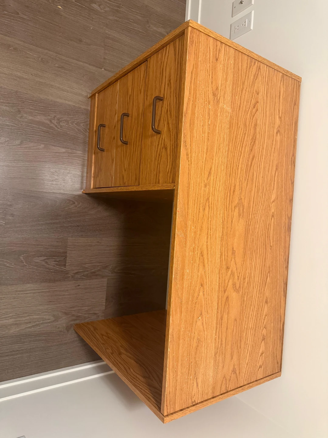 Wooden Desk with Drawers - photo 2
