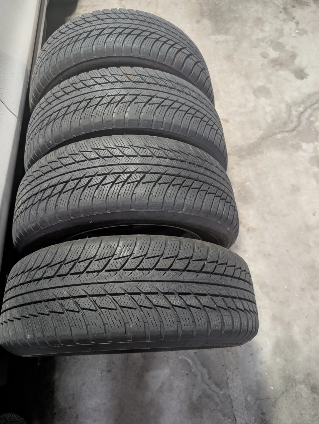OEM 16" ALLOY RIMS and BRIDGESTONE WINTER TIRES - 205-65R16 95H  - photo 2