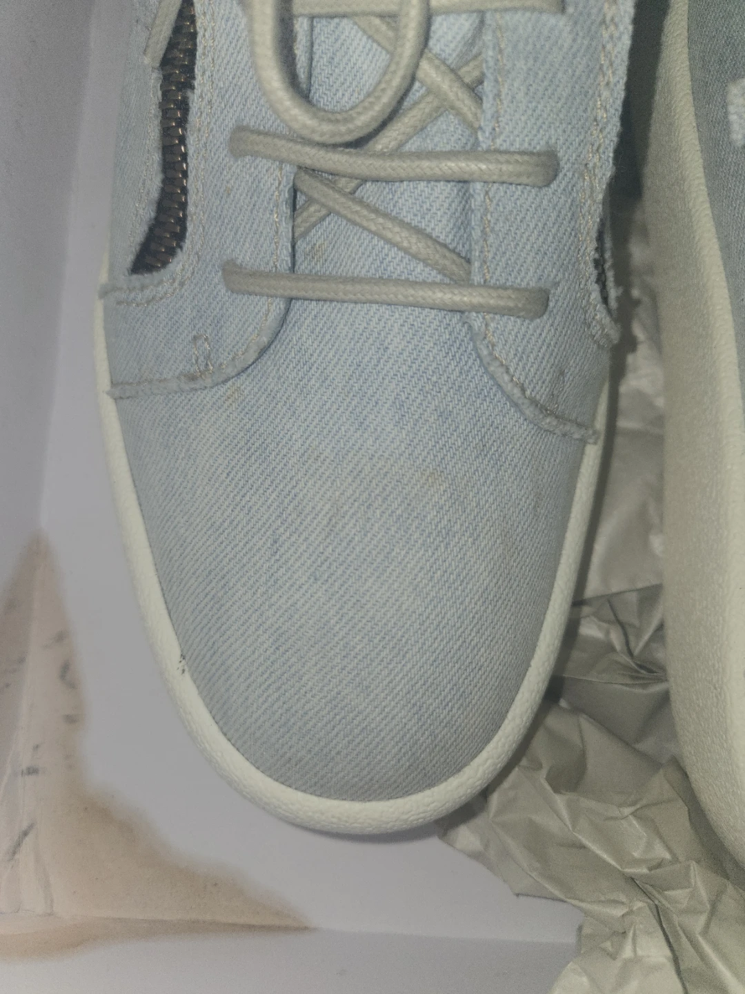 Giuseppe Zanotti Denim Sneakers, Size 45 - photo 5