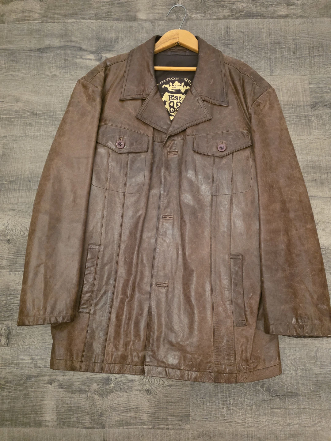 Brown Leather Jacket - Next - XX-Large