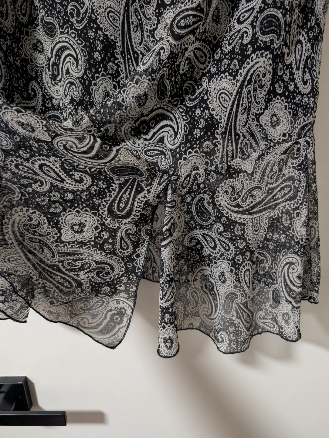 Tradition Black Paisley Skirt - Size 12 - photo 2