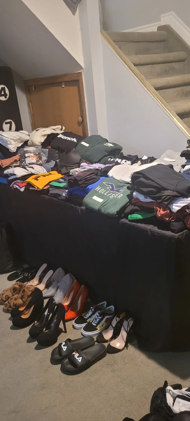 Assorted Clothing & Shoes - Bench, Hollister, Fila, Vans