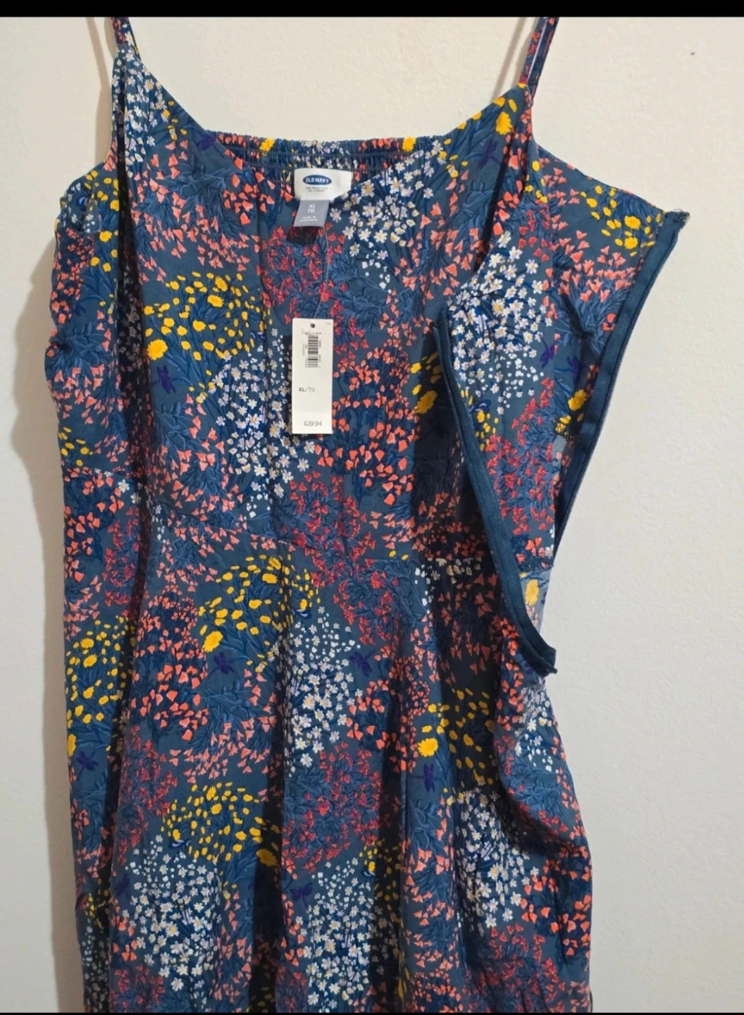 NWT Old Navy Blue Floral Cami Sundress XL new with tags - photo 5