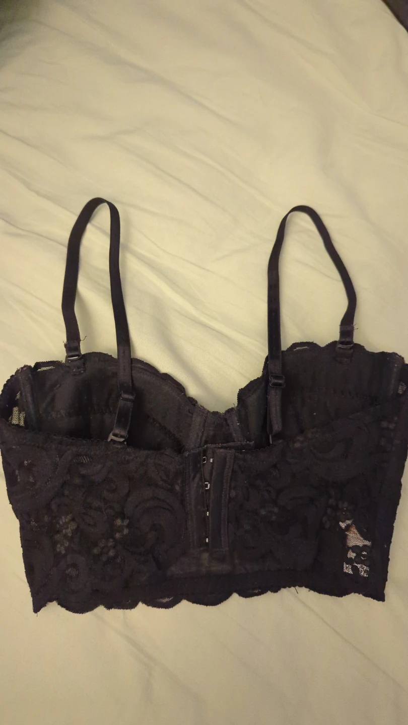Black Lace Bustier Top - photo 2