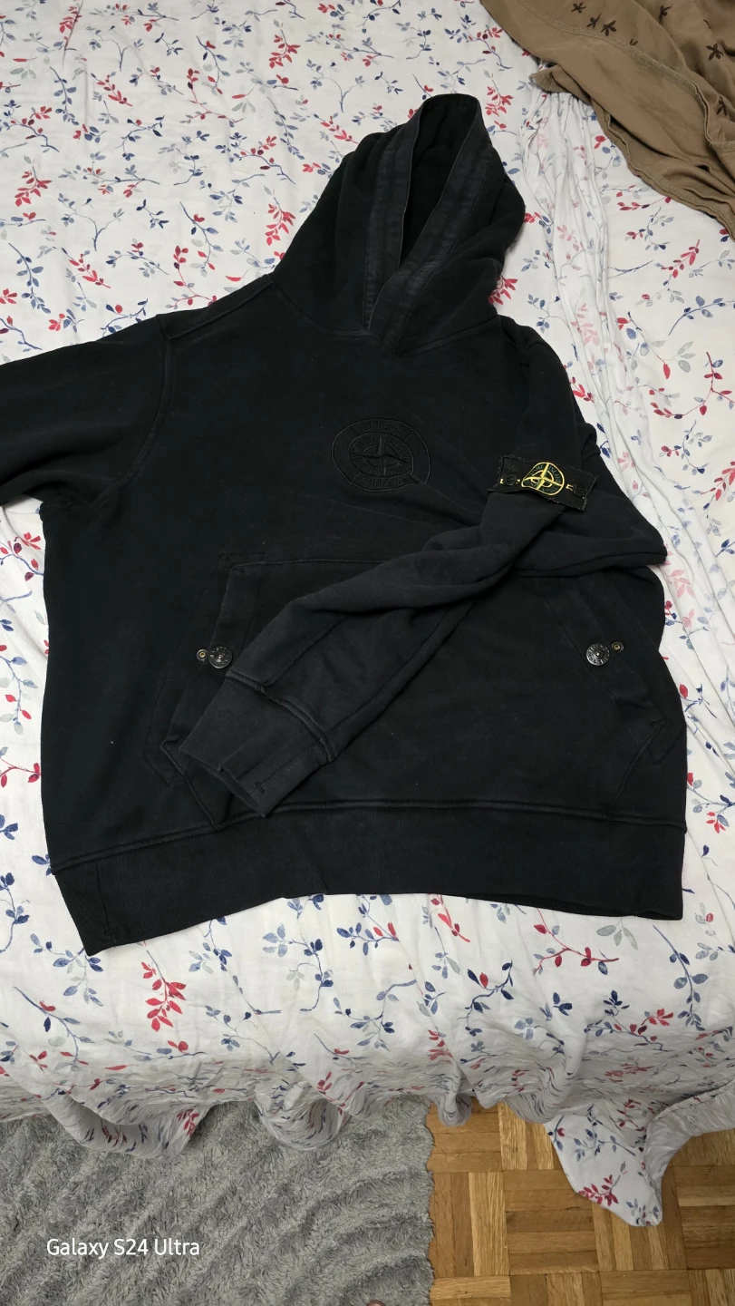Supreme Stone Island Black Hoodie