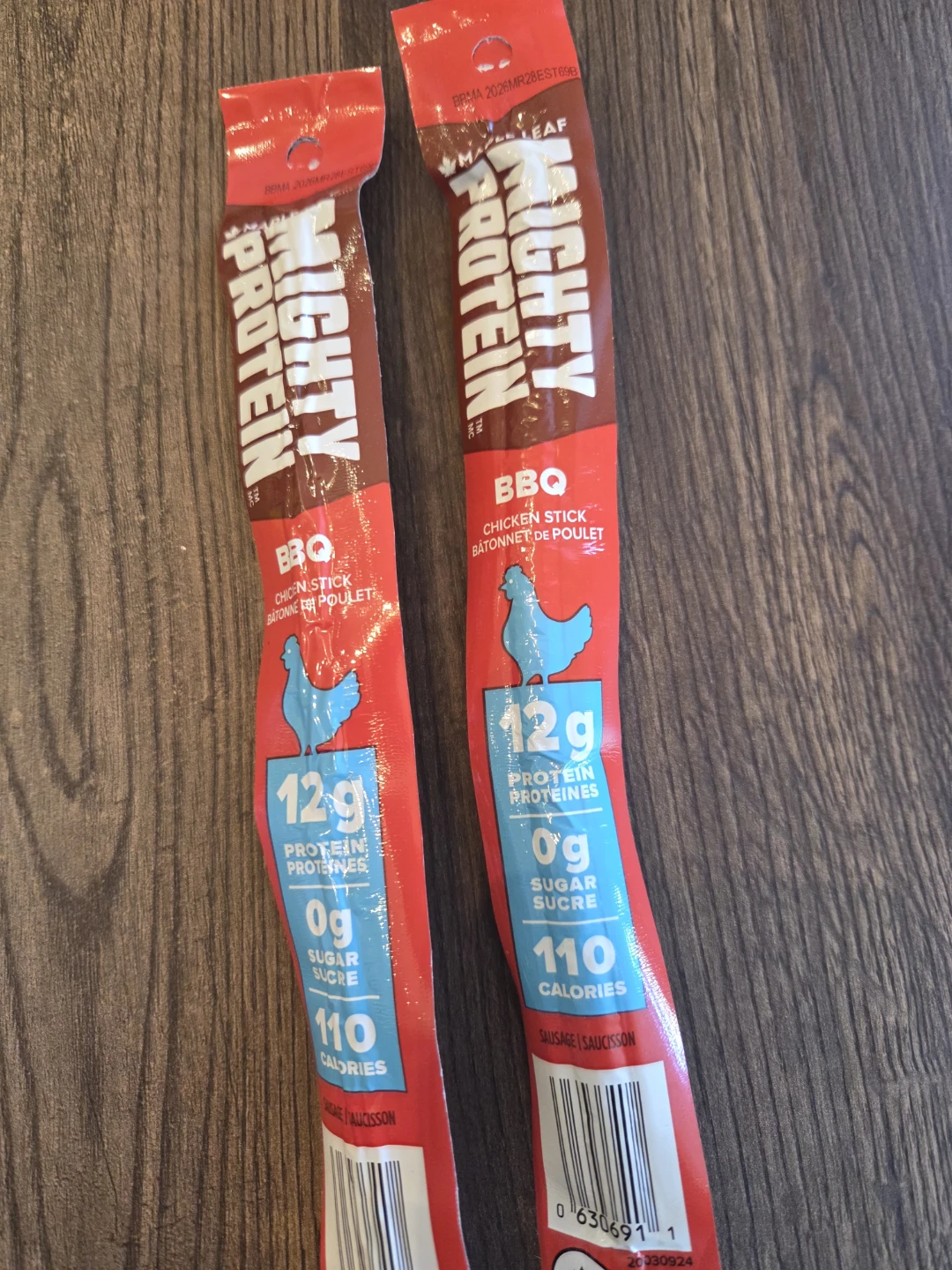 Maple Leaf Mighty Protein BBQ Chicken Sticks (2-pack)