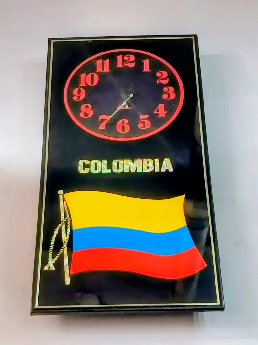 Colombia Flag Wall Clock