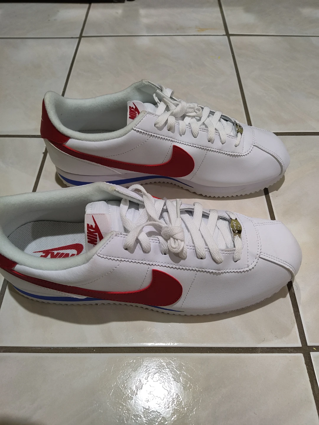 Nike Cortez Men's White Red Sneakers - photo 4