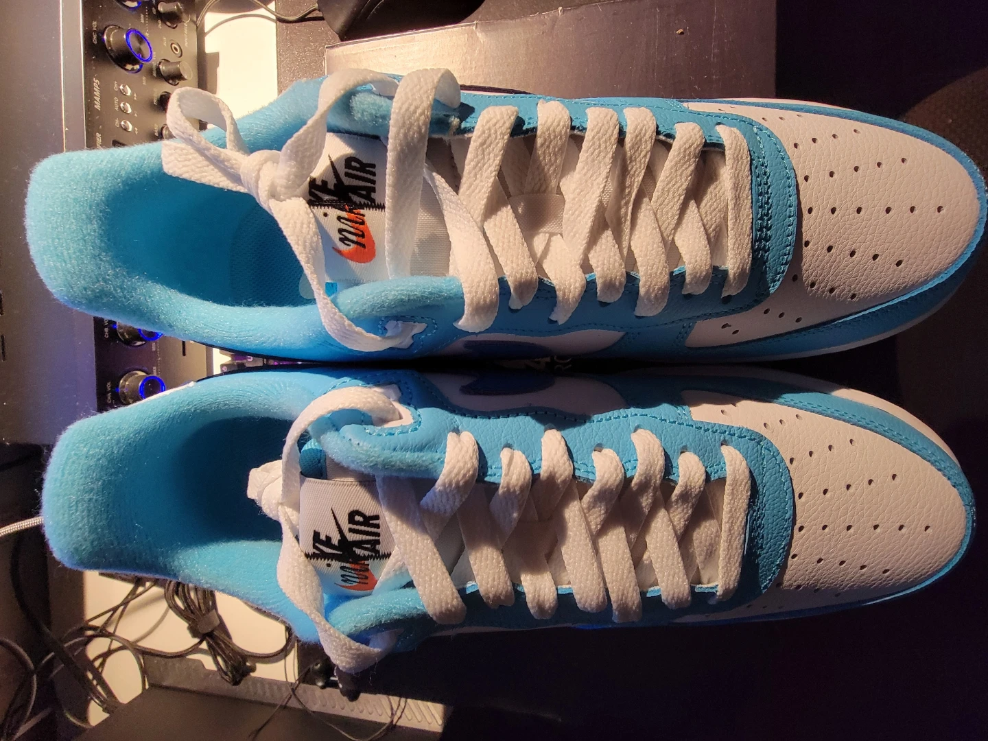 Nike Air Force 1 '07 LV8 Blue/White - Size 8.5 - photo 2