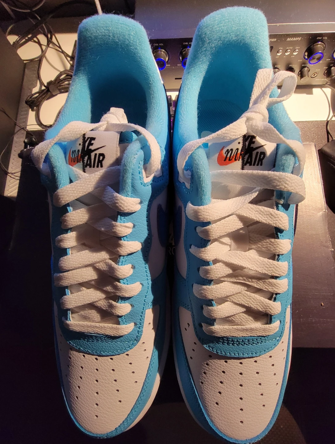 Nike Air Force 1 '07 LV8 Blue/White - Size 8.5 - photo 3