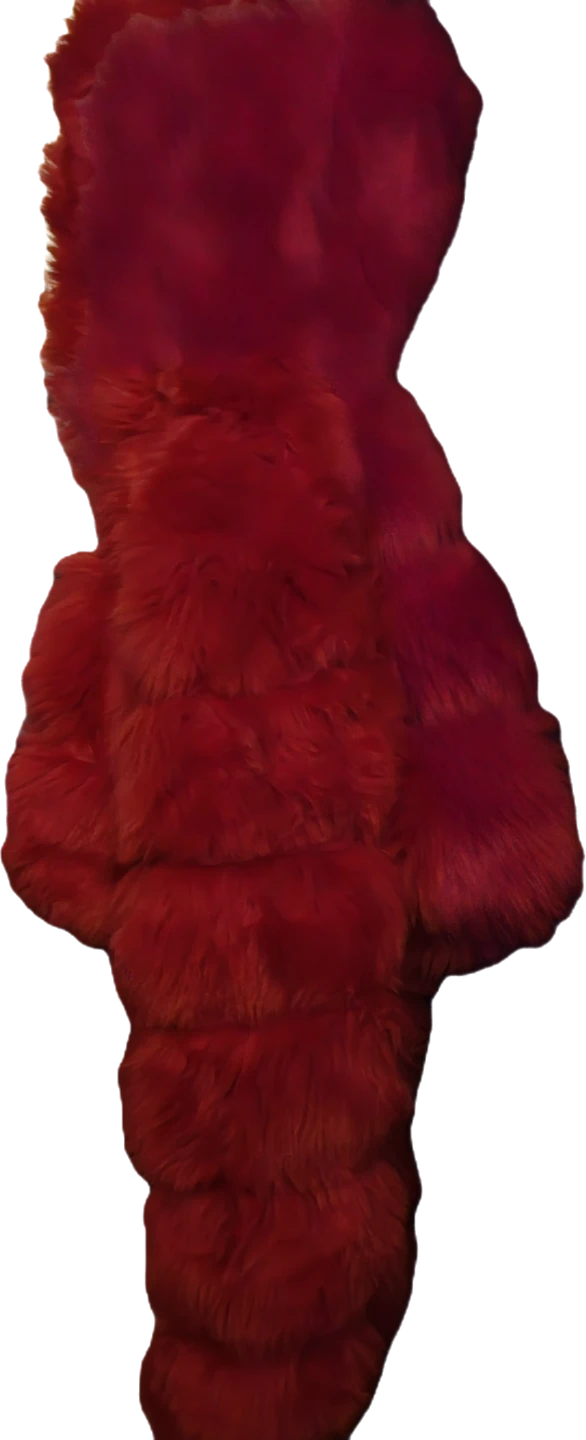 Red Faux Fur Coat