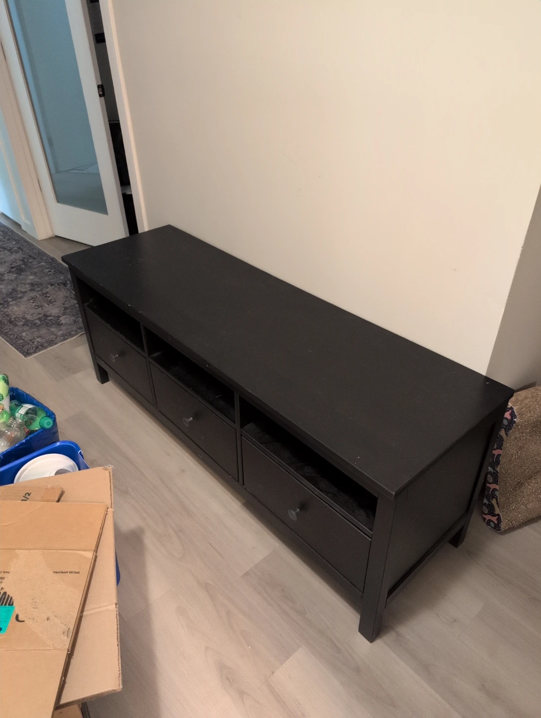 Black TV Stand / Media Console - photo 2