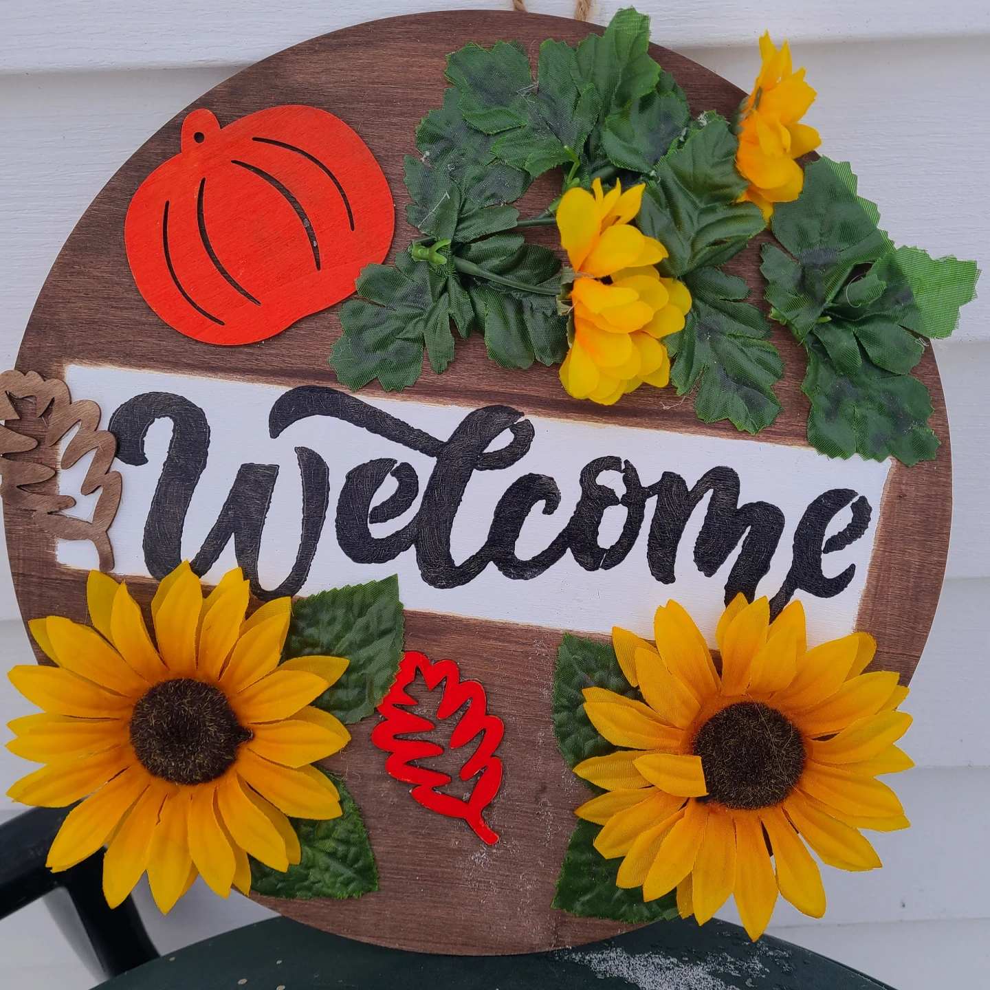 Welcome Fall Wooden Door Hanger